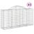 Coșuri gabion arcuite 9 buc, 200x50x100/120 cm, fier galvanizat GartenMobel Dekor