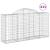 Coșuri gabion arcuite 13 buc, 200x50x100/120cm, fier galvanizat GartenMobel Dekor