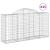 Coșuri gabion arcuite 15 buc, 200x50x100/120cm, fier galvanizat GartenMobel Dekor