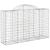 Coșuri gabion arcuite 3 buc, 200x50x120/140 cm, fier galvanizat GartenMobel Dekor
