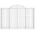 Coșuri gabion arcuite 3 buc, 200x50x120/140 cm, fier galvanizat GartenMobel Dekor