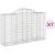Coșuri gabion arcuite 7 buc, 200x50x120/140 cm, fier galvanizat GartenMobel Dekor