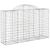 Coșuri gabion arcuite 11 buc, 200x50x120/140 cm,fier galvanizat GartenMobel Dekor