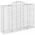 Coșuri gabion arcuite 7 buc, 200x50x140/160 cm, fier galvanizat GartenMobel Dekor