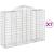 Coșuri gabion arcuite 7 buc, 200x50x140/160 cm, fier galvanizat GartenMobel Dekor