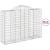 Coșuri gabion arcuite 11 buc, 200x50x140/160cm, fier galvanizat GartenMobel Dekor