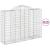 Coșuri gabion arcuite 25 buc, 200x50x140/160cm, fier galvanizat GartenMobel Dekor