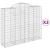 Coșuri gabion arcuite 3 buc, 200x50x160/180 cm, fier galvanizat GartenMobel Dekor