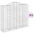 Coșuri gabion arcuite 5 buc, 200x50x160/180 cm, fier galvanizat GartenMobel Dekor