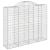 Coșuri gabion arcuite 5 buc, 200x50x160/180 cm, fier galvanizat GartenMobel Dekor