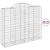 Coș gabion arcuit, 13 buc, 200x50x160/180 cm, fier galvanizat GartenMobel Dekor