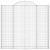 Coșuri gabion arcuite 7 buc, 200x50x180/200 cm, fier galvanizat GartenMobel Dekor