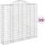 Coșuri gabion arcuite 9 buc, 200x50x180/200 cm, fier galvanizat GartenMobel Dekor