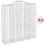 Coșuri gabion arcuite, 3 buc 200x50x200/220 cm, fier galvanizat GartenMobel Dekor