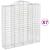 Coșuri gabion arcuite, 7 buc 200x50x200/220 cm, fier galvanizat GartenMobel Dekor