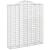 Coșuri gabion arcuite, 3 buc, 200x50x220/240cm, fier galvanizat GartenMobel Dekor