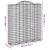 Coșuri gabion arcuite, 3 buc, 200x50x220/240cm, fier galvanizat GartenMobel Dekor