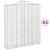 Coșuri gabion arcuite, 5 buc, 200x50x220/240cm, fier galvanizat GartenMobel Dekor