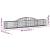 Coșuri gabion arcuite, 7 buc., 300x30x40/60 cm, fier galvanizat GartenMobel Dekor