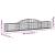 Coșuri gabion arcuite, 11 buc., 300x30x40/60cm, fier galvanizat GartenMobel Dekor