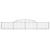 Coșuri gabion arcuite, 13 buc., 300x30x40/60cm, fier galvanizat GartenMobel Dekor