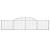 Coșuri gabion arcuite, 3 buc., 300x30x60/80 cm, fier galvanizat GartenMobel Dekor