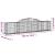 Coșuri gabion arcuite, 3 buc., 300x30x60/80 cm, fier galvanizat GartenMobel Dekor