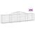 Coșuri gabion arcuite, 9 buc., 300x30x60/80 cm, fier galvanizat GartenMobel Dekor