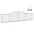 Coșuri gabion arcuite, 13 buc., 300x30x60/80cm, fier galvanizat GartenMobel Dekor