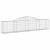 Coșuri gabion arcuite, 13 buc., 300x30x60/80cm, fier galvanizat GartenMobel Dekor