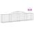 Coșuri gabion arcuite, 25 buc., 300x30x60/80cm, fier galvanizat GartenMobel Dekor