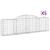 Coșuri gabion arcuite 5 buc., 300x30x80/100 cm, fier galvanizat GartenMobel Dekor