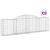 Coșuri gabion arcuite 9 buc., 300x30x80/100 cm, fier galvanizat GartenMobel Dekor