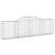 Coșuri gabion arcuite 9 buc., 300x30x80/100 cm, fier galvanizat GartenMobel Dekor