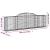 Coșuri gabion arcuite 17 buc, 300x30x80/100 cm, fier galvanizat GartenMobel Dekor