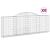 Coșuri gabion arcuite 9 buc, 300x30x100/120 cm fier galvanizat GartenMobel Dekor