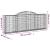 Coșuri gabion arcuite 15 buc, 300x30x100/120 cm fier galvanizat GartenMobel Dekor