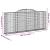 Coșuri gabion arcuite 5 buc, 300x30x120/140 cm, fier galvanizat GartenMobel Dekor