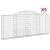 Coșuri gabion arcuite 5 buc, 300x30x120/140 cm, fier galvanizat GartenMobel Dekor