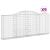 Coșuri gabion arcuite 9 buc, 300x30x120/140 cm, fier galvanizat GartenMobel Dekor