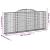 Coșuri gabion arcuite 17 buc, 300x30x120/140 cm fier galvanizat GartenMobel Dekor