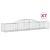 Coșuri gabion arcuite, 7 buc., 300x50x40/60 cm, fier galvanizat GartenMobel Dekor