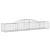 Coșuri gabion arcuite, 17 buc., 300x50x40/60cm, fier galvanizat GartenMobel Dekor