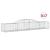 Coșuri gabion arcuite, 17 buc., 300x50x40/60cm, fier galvanizat GartenMobel Dekor