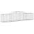 Coșuri gabion arcuite 17 buc, 300x50x60/80 cm, fier galvanizat GartenMobel Dekor