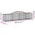 Coșuri gabion arcuite 17 buc, 300x50x60/80 cm, fier galvanizat GartenMobel Dekor