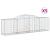 Coșuri gabion arcuite 5 buc, 300x50x80/100 cm, fier galvanizat GartenMobel Dekor