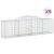 Coșuri gabion arcuite 9 buc, 300x50x80/100 cm, fier galvanizat GartenMobel Dekor