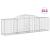 Coșuri gabion arcuite 11 buc, 300x50x80/100 cm, fier galvanizat GartenMobel Dekor