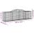Coșuri gabion arcuite 17 buc, 300x50x80/100 cm, fier galvanizat GartenMobel Dekor